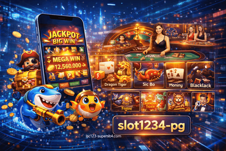 เล่นครบ จบในยูสเดียว slot1234-pg รวมบาคาร่า สล็อต และโบนัสไม่รู้จบ